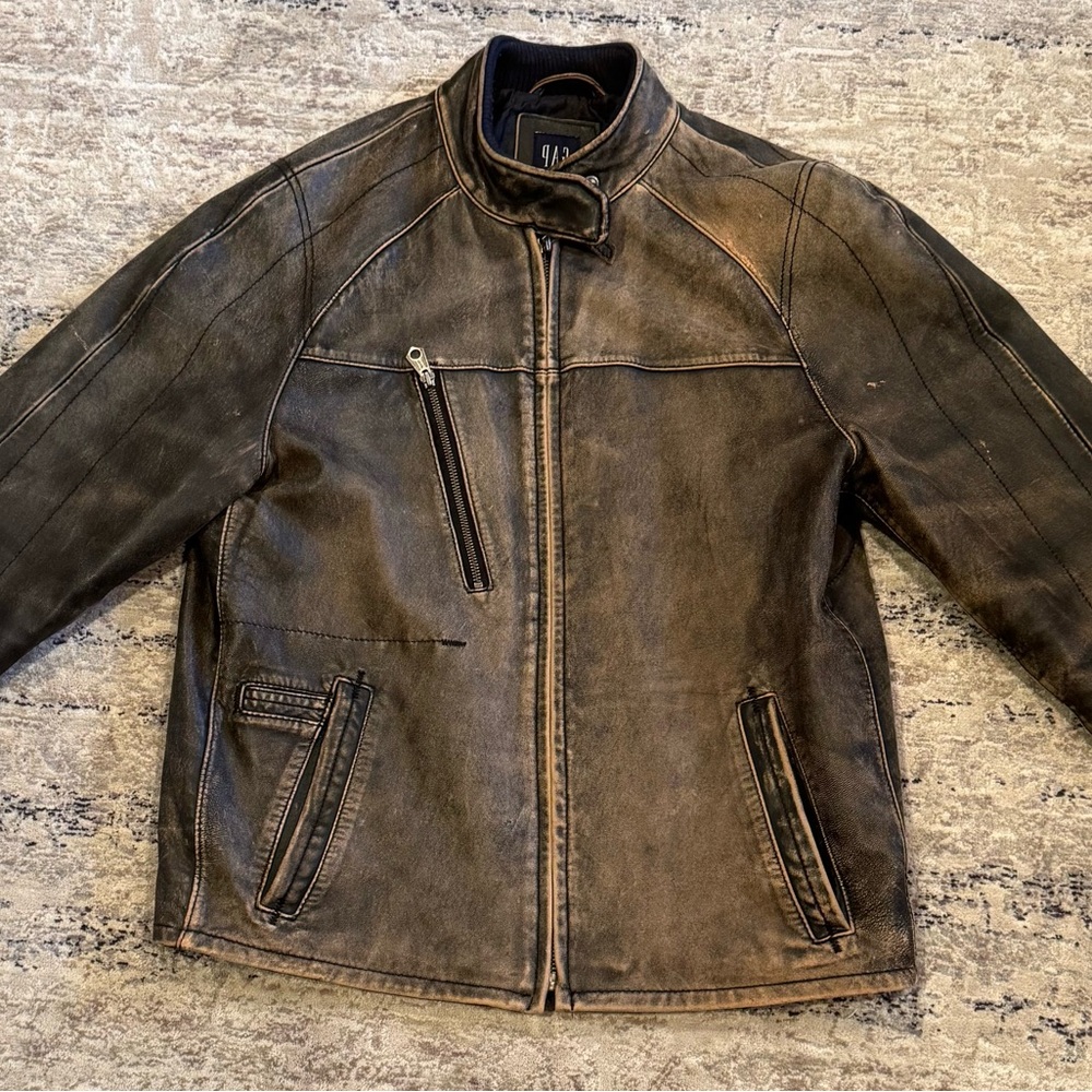 Classic Brown  Leather Jacket